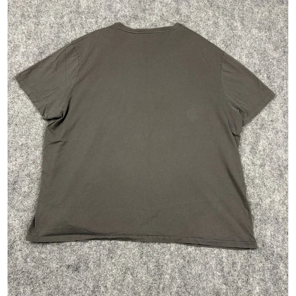 Polo Ralph Lauren Mens V-Neck T-Shirt XXL Gray Short Sleeve Pony Logo Cotton